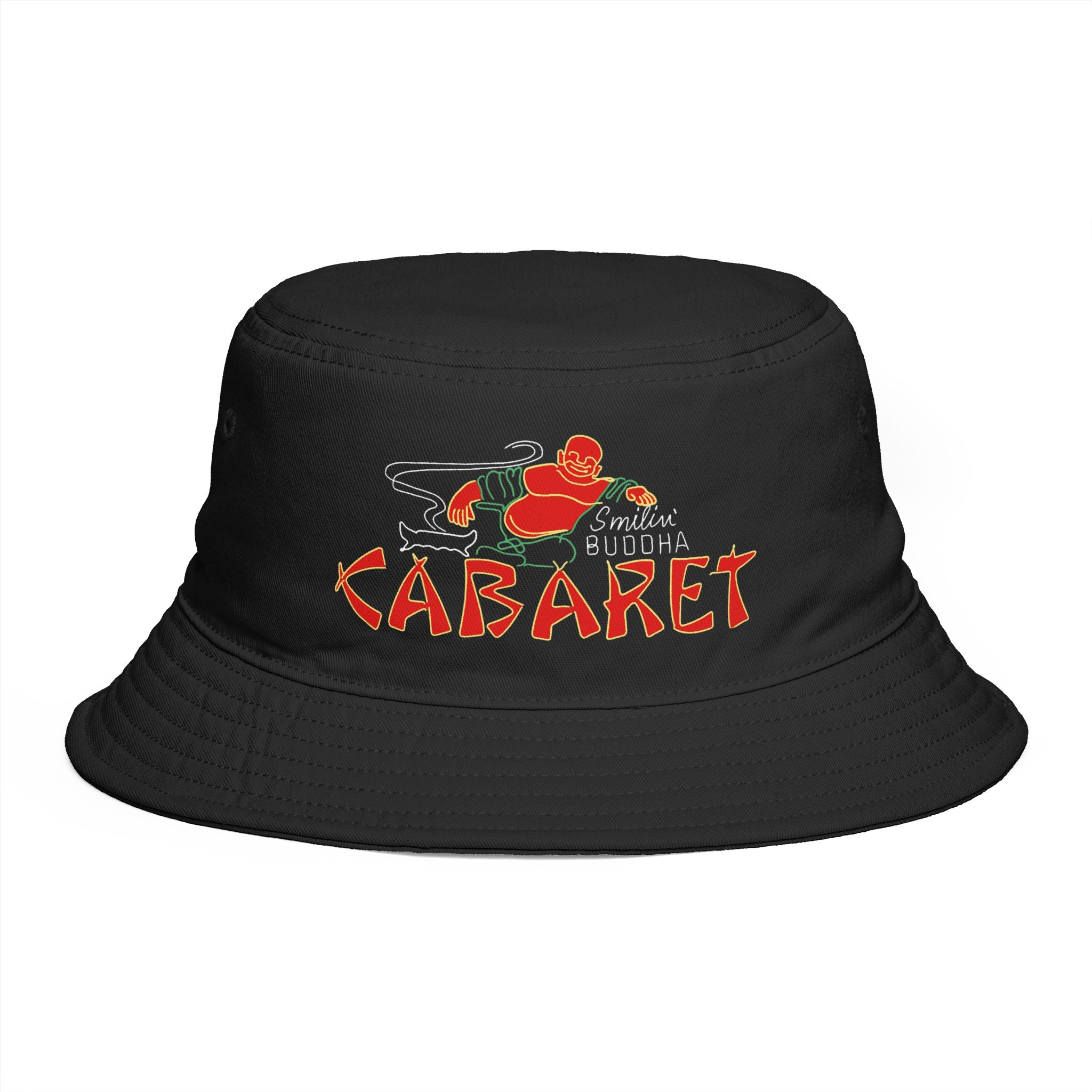 Cabaret Buddha Bucket Hat — Retro Lounge Logo Hat