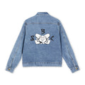 Denim Jacket — Smiling Flower Graphic Back Logo