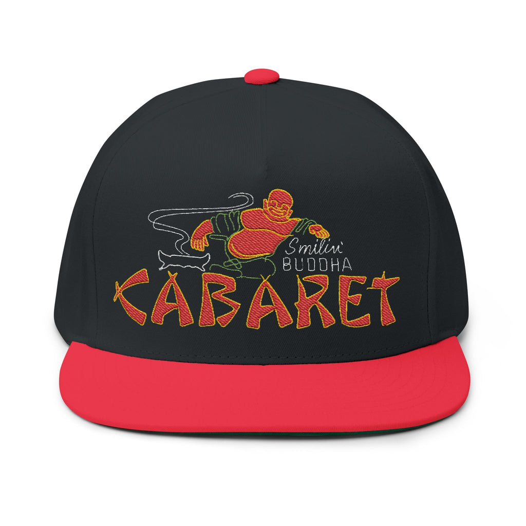 Kabaret Embroidered Flat Bill Cap – Buddha Lounge Streetwear Snapback
