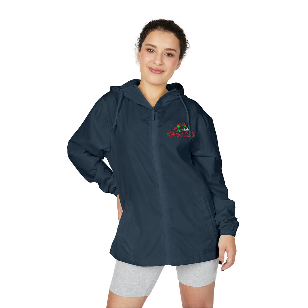 Cabaret Windbreaker Jacket — Colorful Retro Broadway Graphic