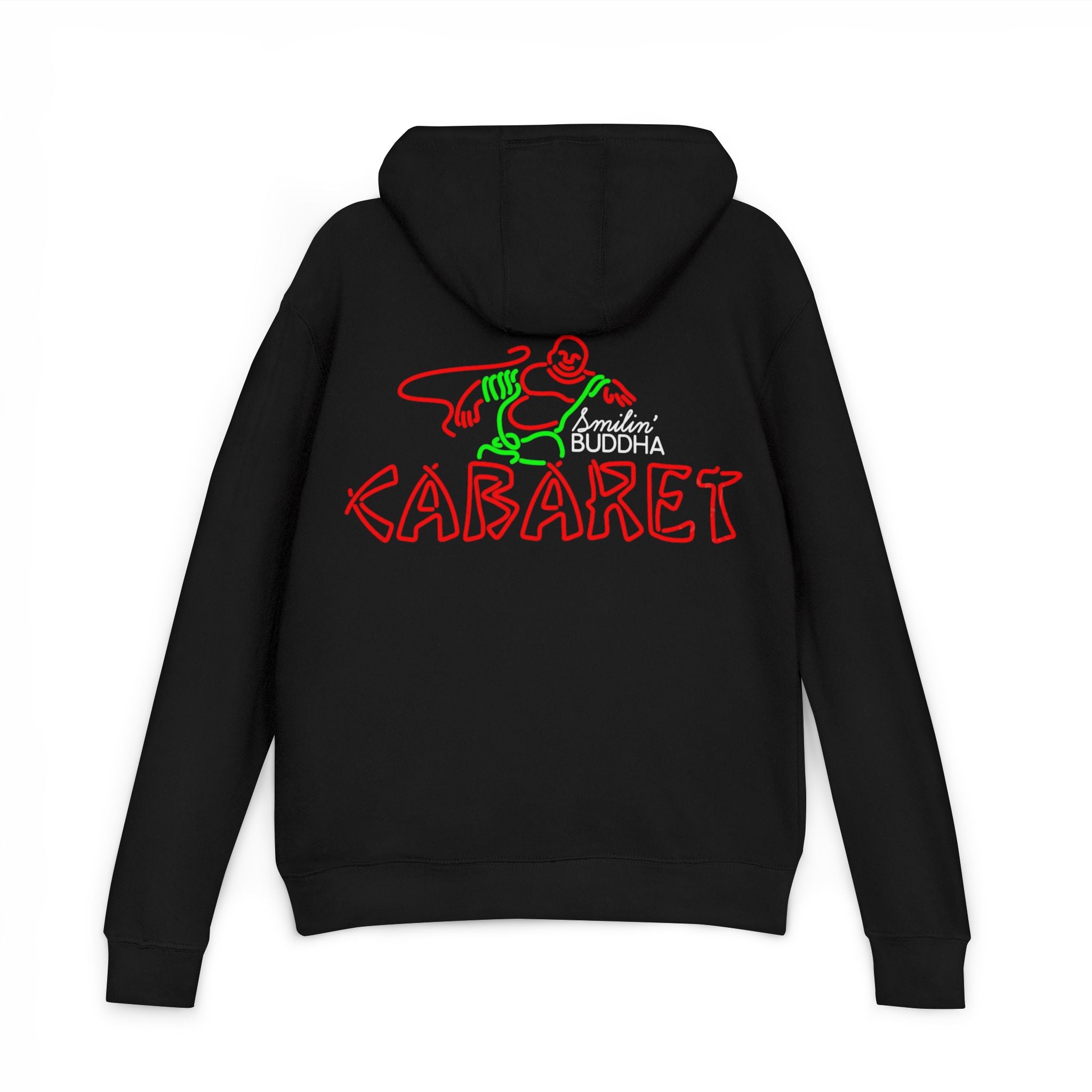 Cabaret Hoodie — London Buddha Neon-Style Graphic Pullover