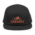 Embroidered 'Cabaret' 5-Panel Cap — Retro Stage Graphic Hat