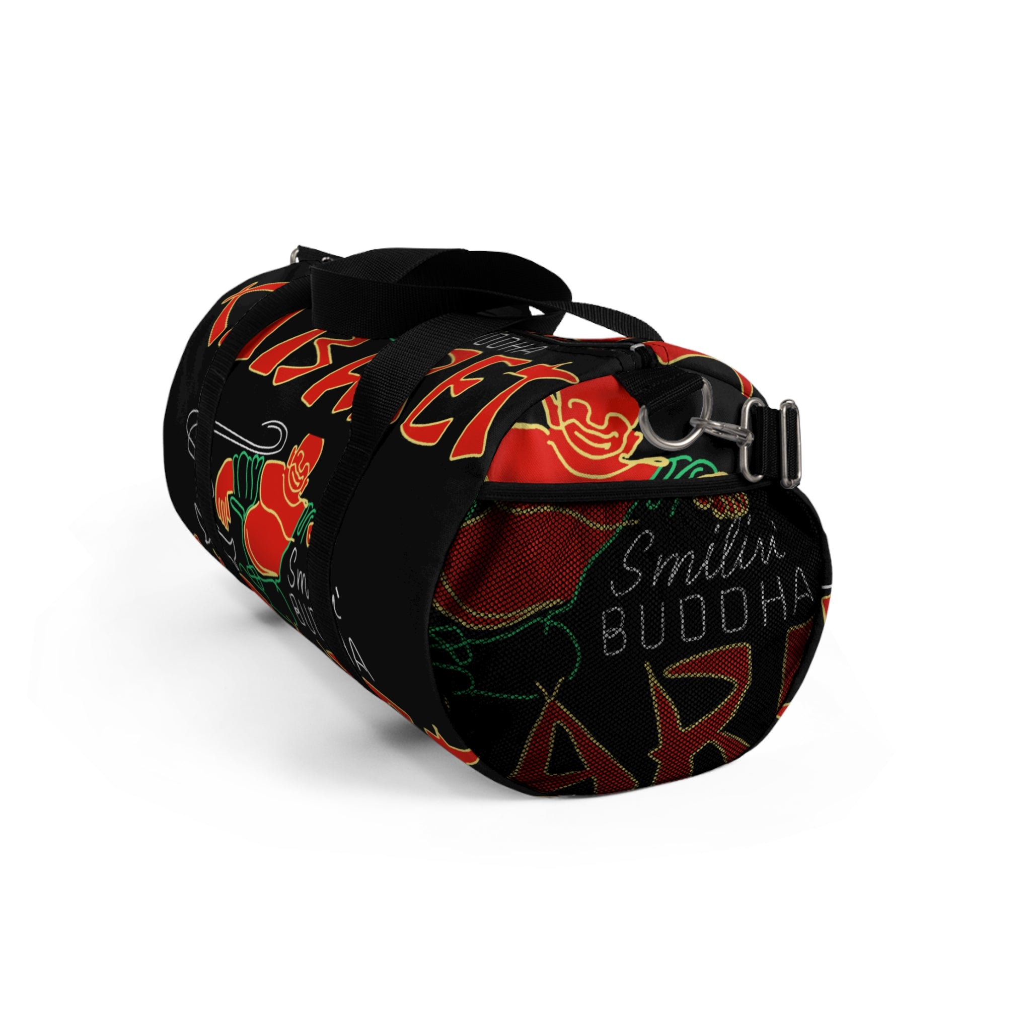 Retro Cabaret Duffel Bag — Neon Smokin' Buddha Travel Gym Bag