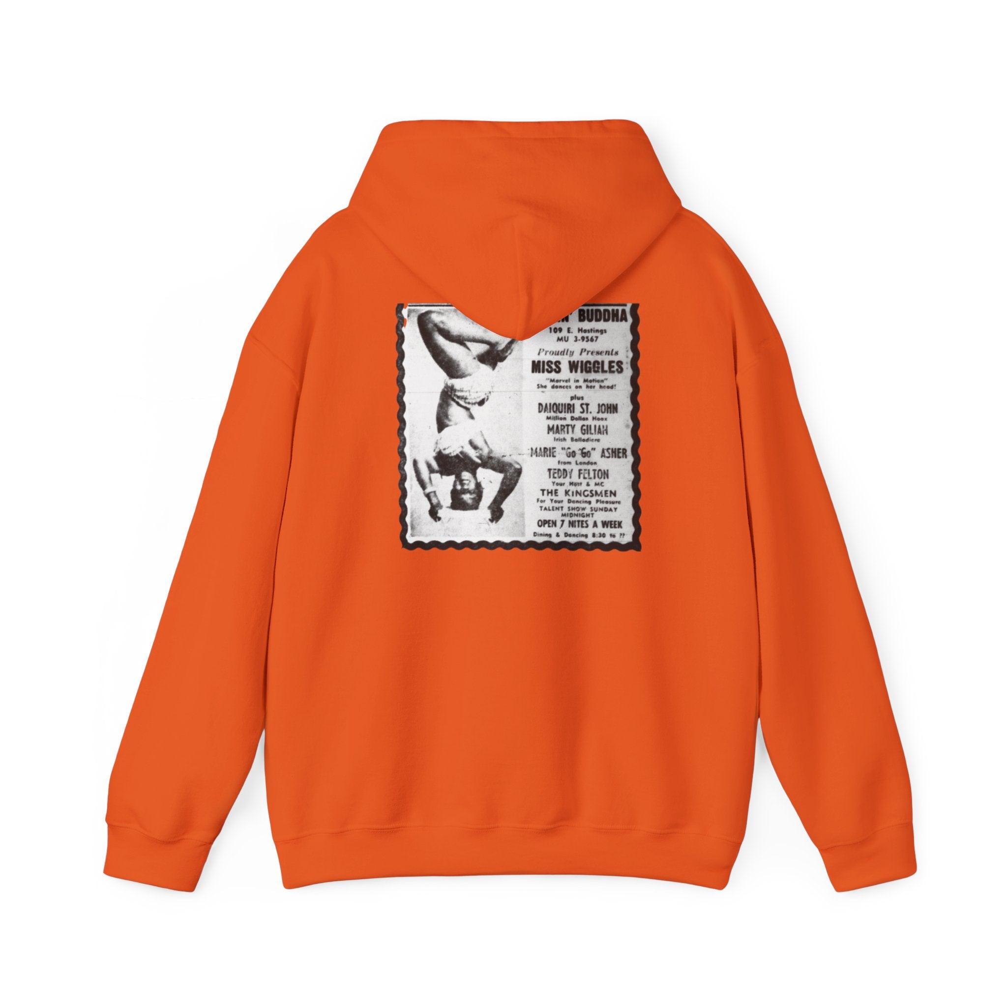 Cabaret Dancer Hoodie - Retro Neon Line Art Musical Theatre Pullover