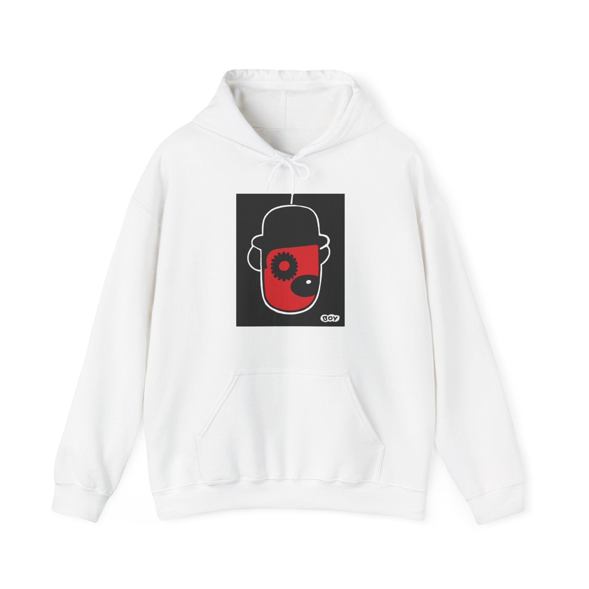 Clockwork Charlie Hoodie — Retro Minimalist Alex Clockwork Design