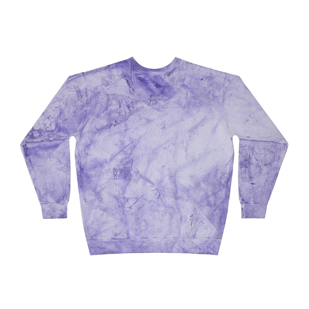 Marble Tie-Dye Crewneck Sweatshirt with Smiling Bee Logo