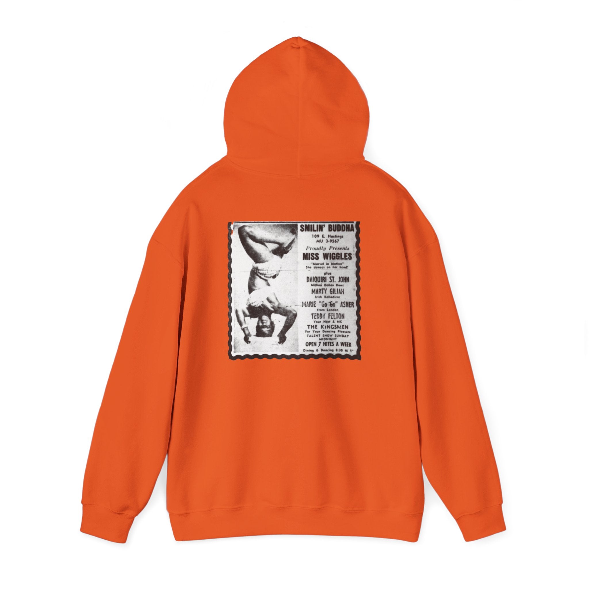 Cabaret Dancer Hoodie - Retro Neon Line Art Musical Theatre Pullover
