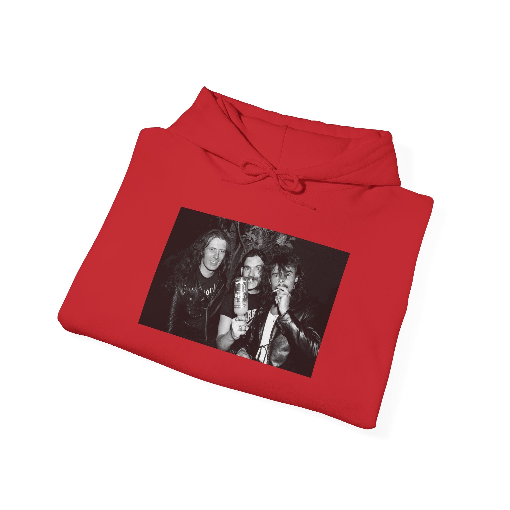 Motorhead early photos— Vintage Black & White bev davies first time being printed on clothing.