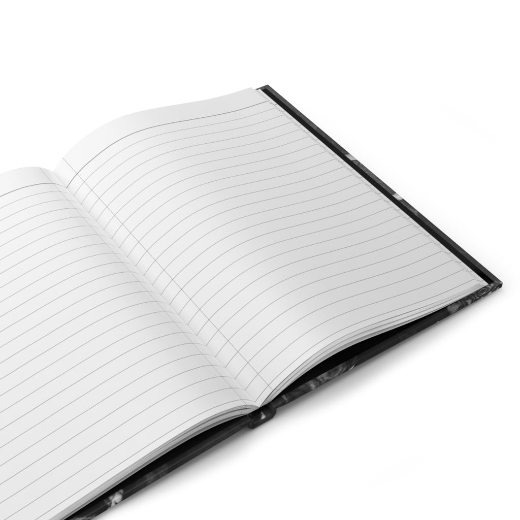 Hardcover Journal — Vintage Black & White Crowd Photo Notebook for Writers, Photographers & Retro Aesthetic Gifts