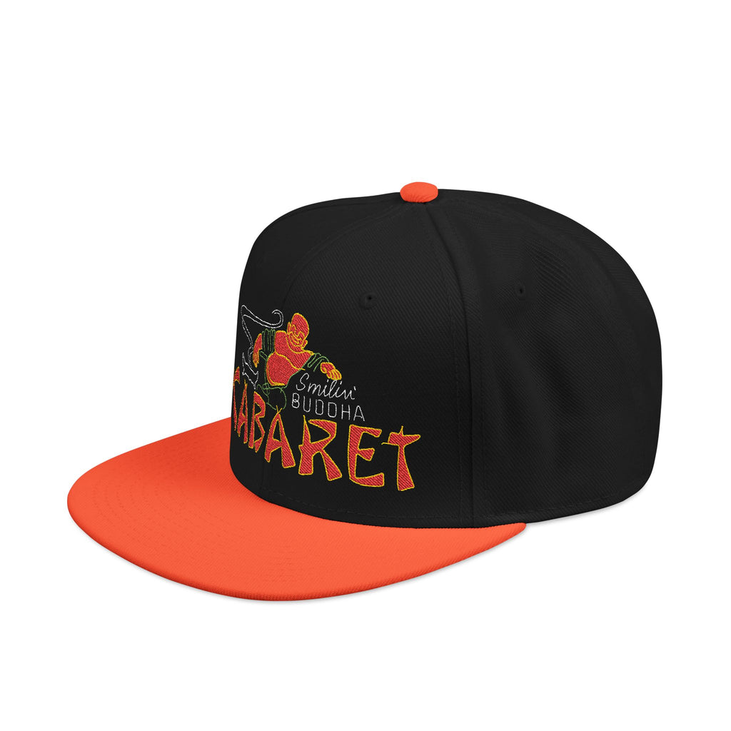Cabaret Flame Embroidered Snapback Hat