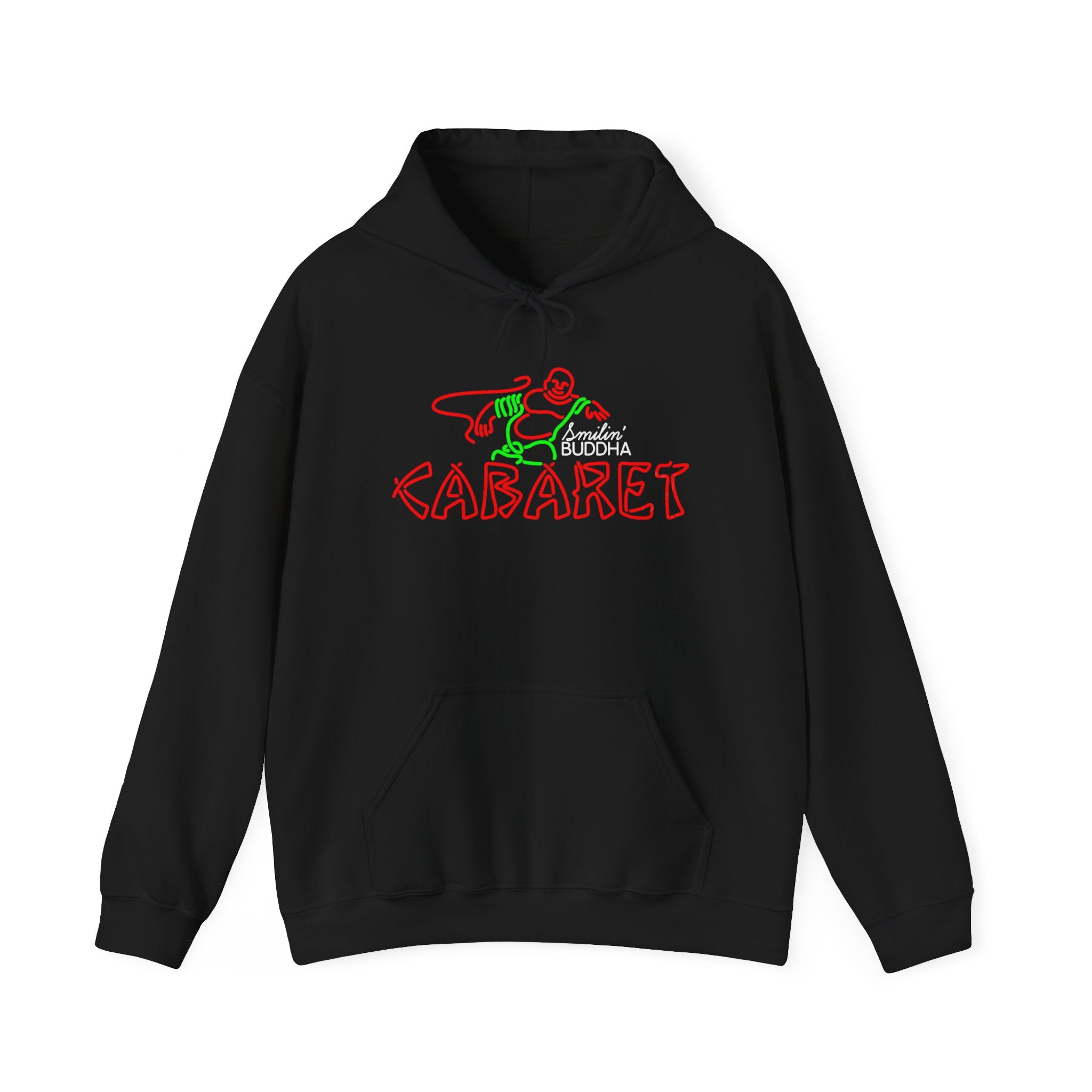 Cabaret Dancer Hoodie - Retro Neon Line Art Musical Theatre Pullover