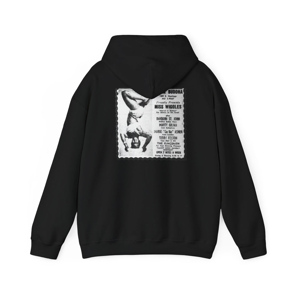 Cabaret Dancer Hoodie - Retro Neon Line Art Musical Theatre Pullover