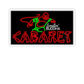 Smilin' Buddha Cabaret Neon-Style Kiss-Cut Sticker