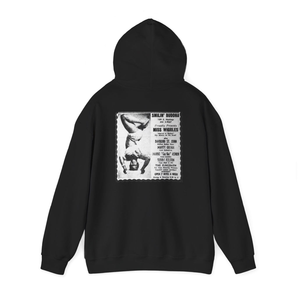 Cabaret Dancer Hoodie - Retro Neon Line Art Musical Theatre Pullover