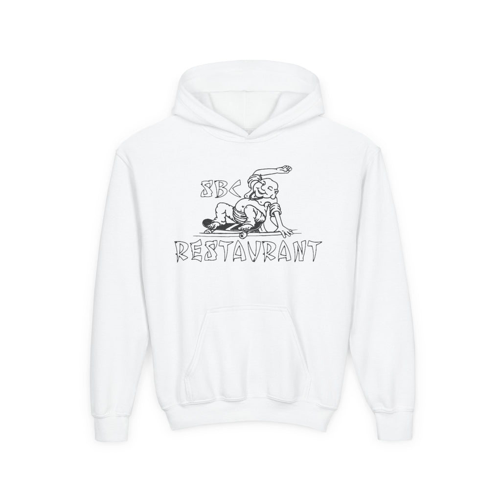 Youth Hoodie – SBC Restaurant Graphic Hoodie with '109 Last Hastings' Back Print