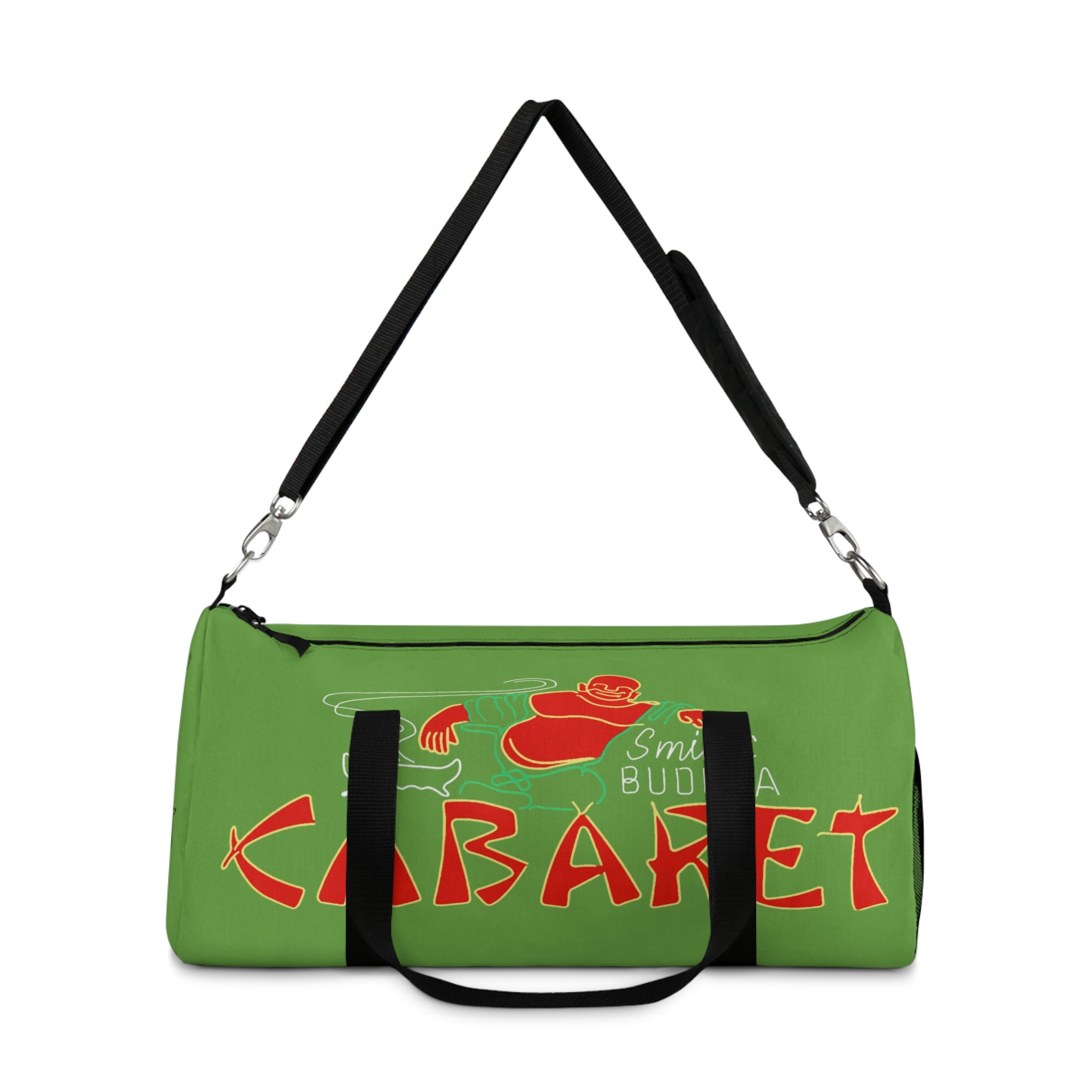 Cabaret Graphic Duffel Bag – Retro Green 'Cabaret' Travel & Gym Bag