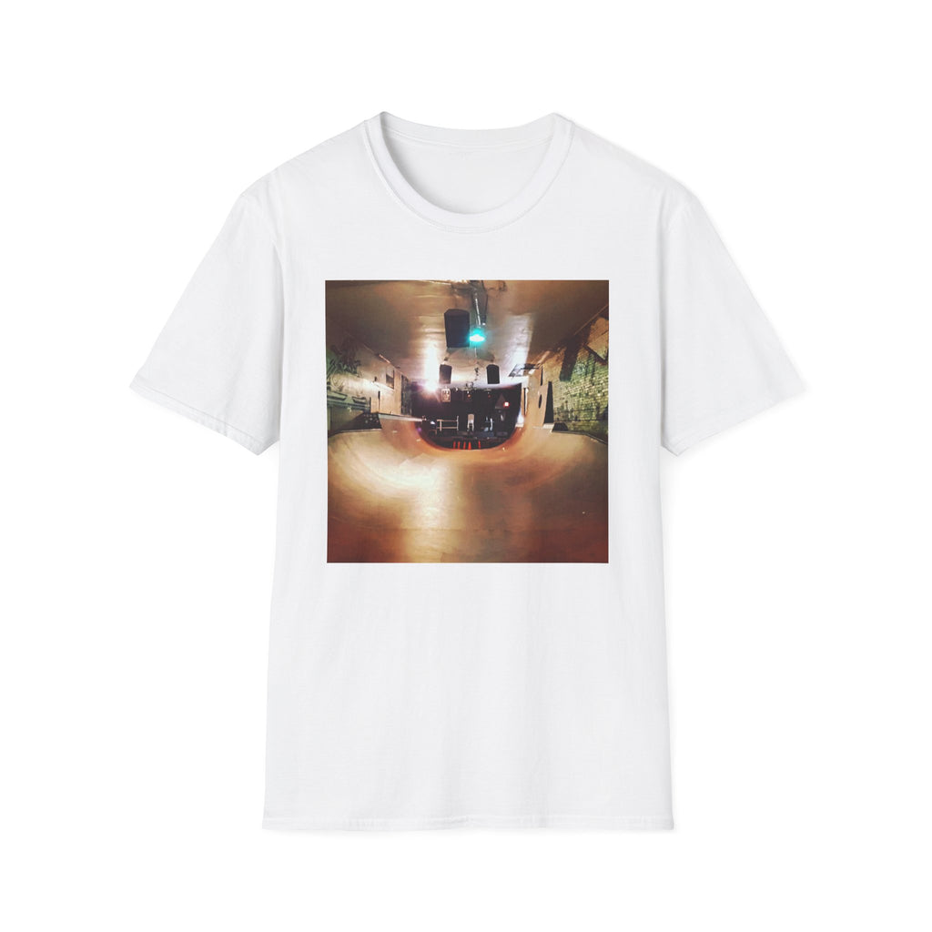 Vintage Skatepark Photo Tee — Retro Skateboarding Graphic T-Shirt