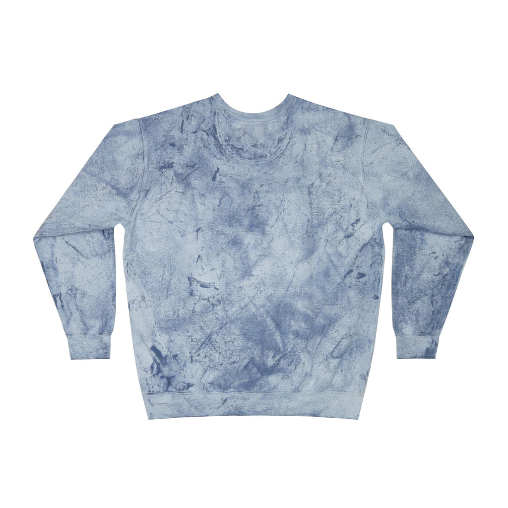 Marble Tie-Dye Crewneck Sweatshirt with Smiling Bee Logo