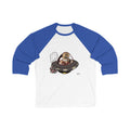 Alien Sloth UFO Baseball Tee – Cute Retro Space Graphic 3/4 Sleeve Shirt