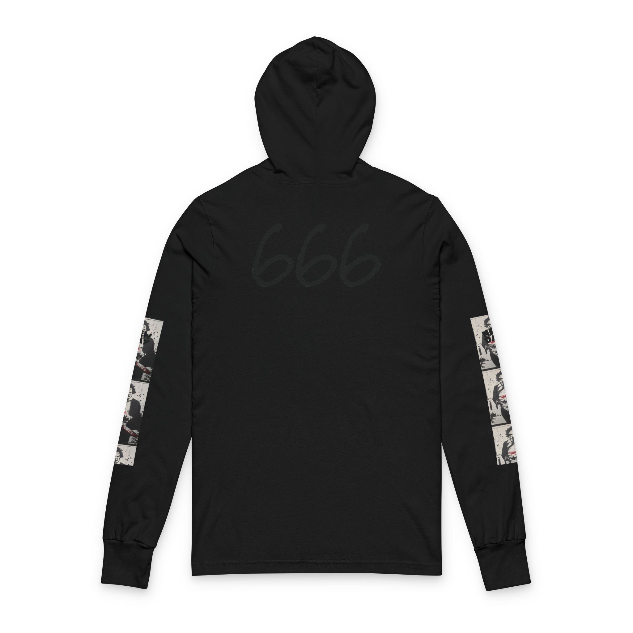 Helter Skelter Graphic Hoodie Tee — 'New Day' Long Sleeve Hooded Shirt