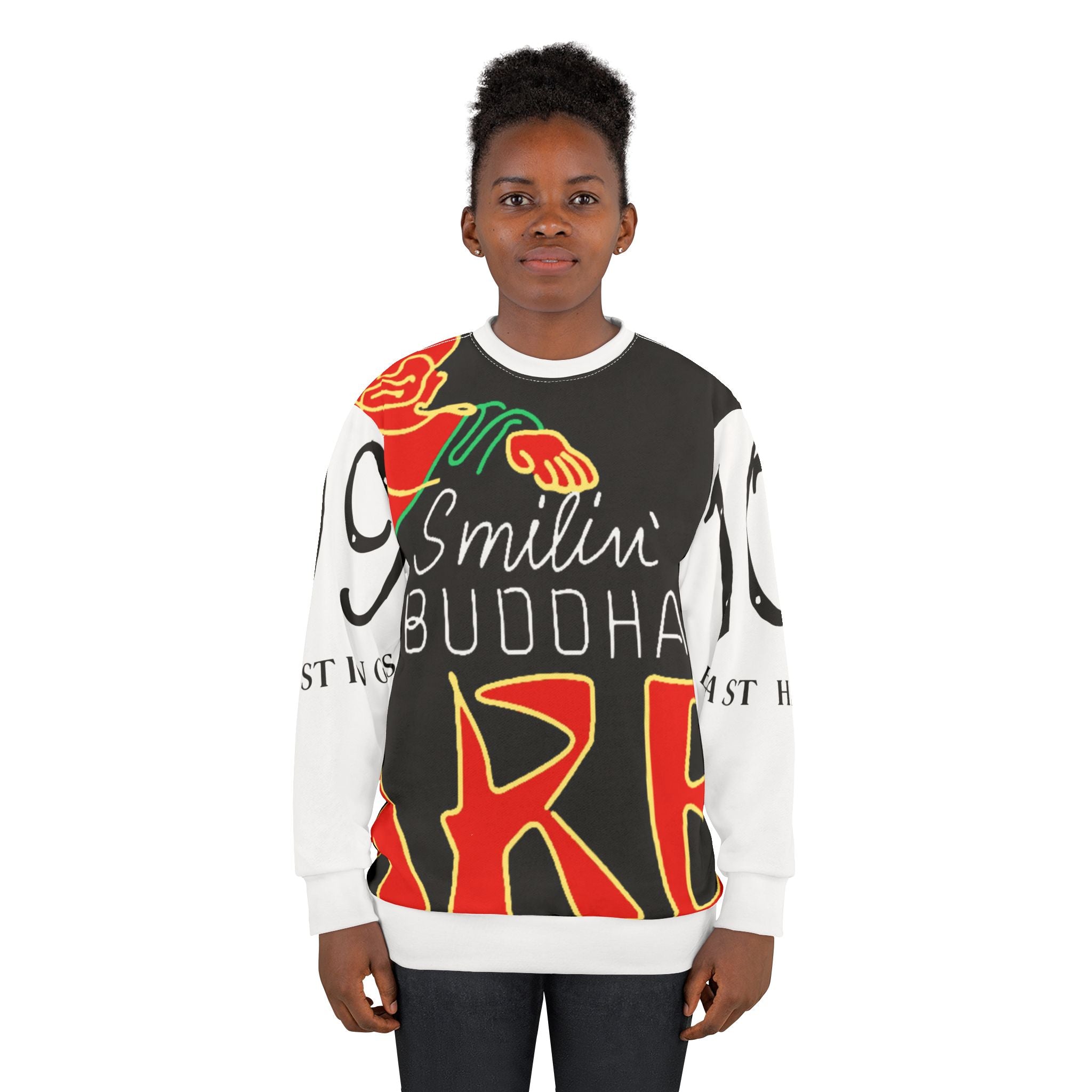 Smilin' Buddha Neon Sign Sweatshirt