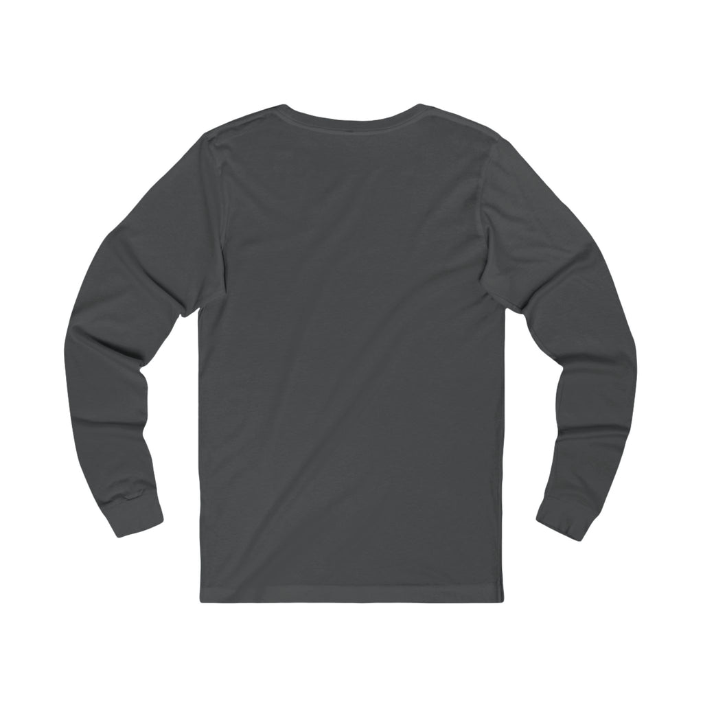 Long Sleeve Tee - Cute Dino Surf Graphic (Palm Trees, 'Surf' Design)