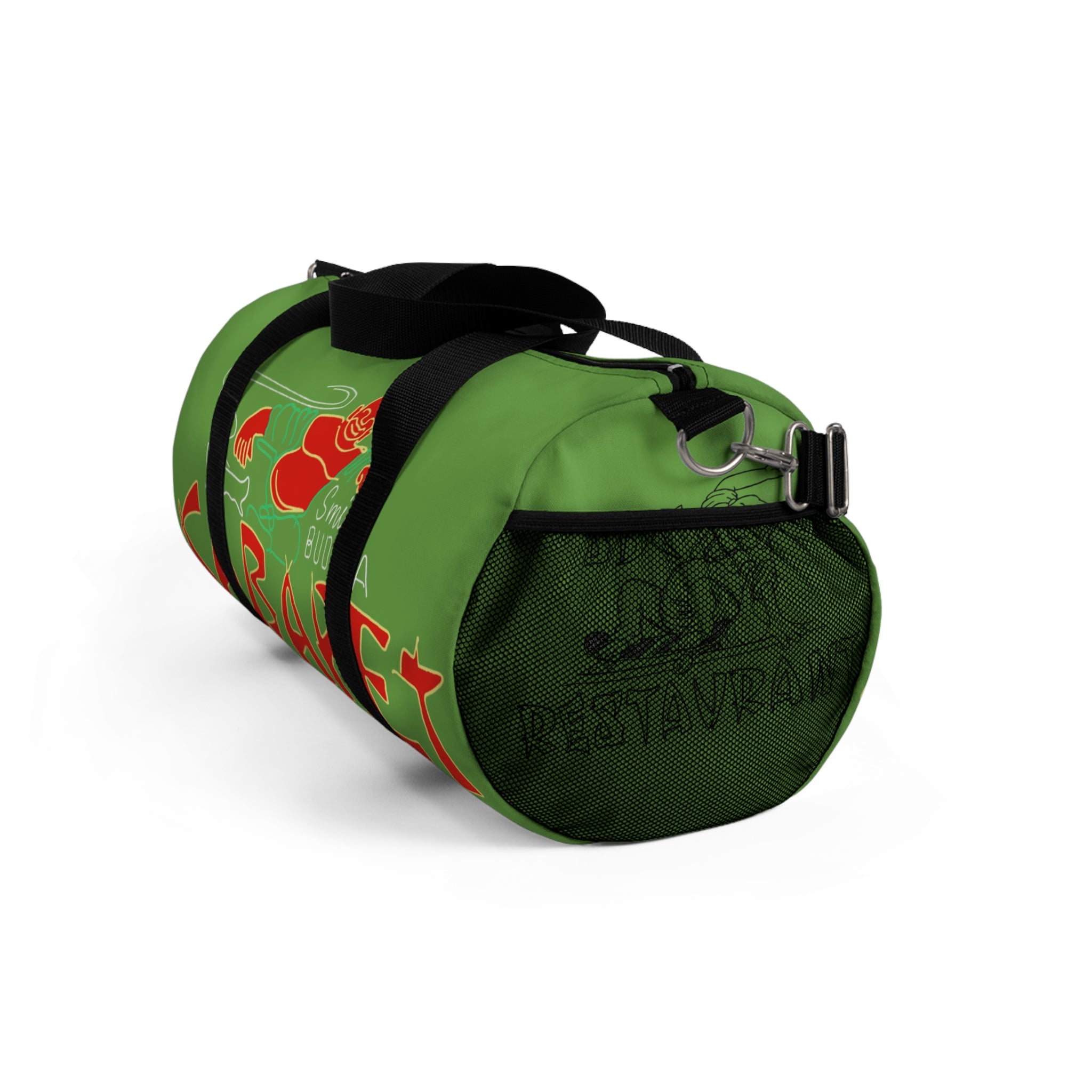 Cabaret Graphic Duffel Bag – Retro Green 'Cabaret' Travel & Gym Bag