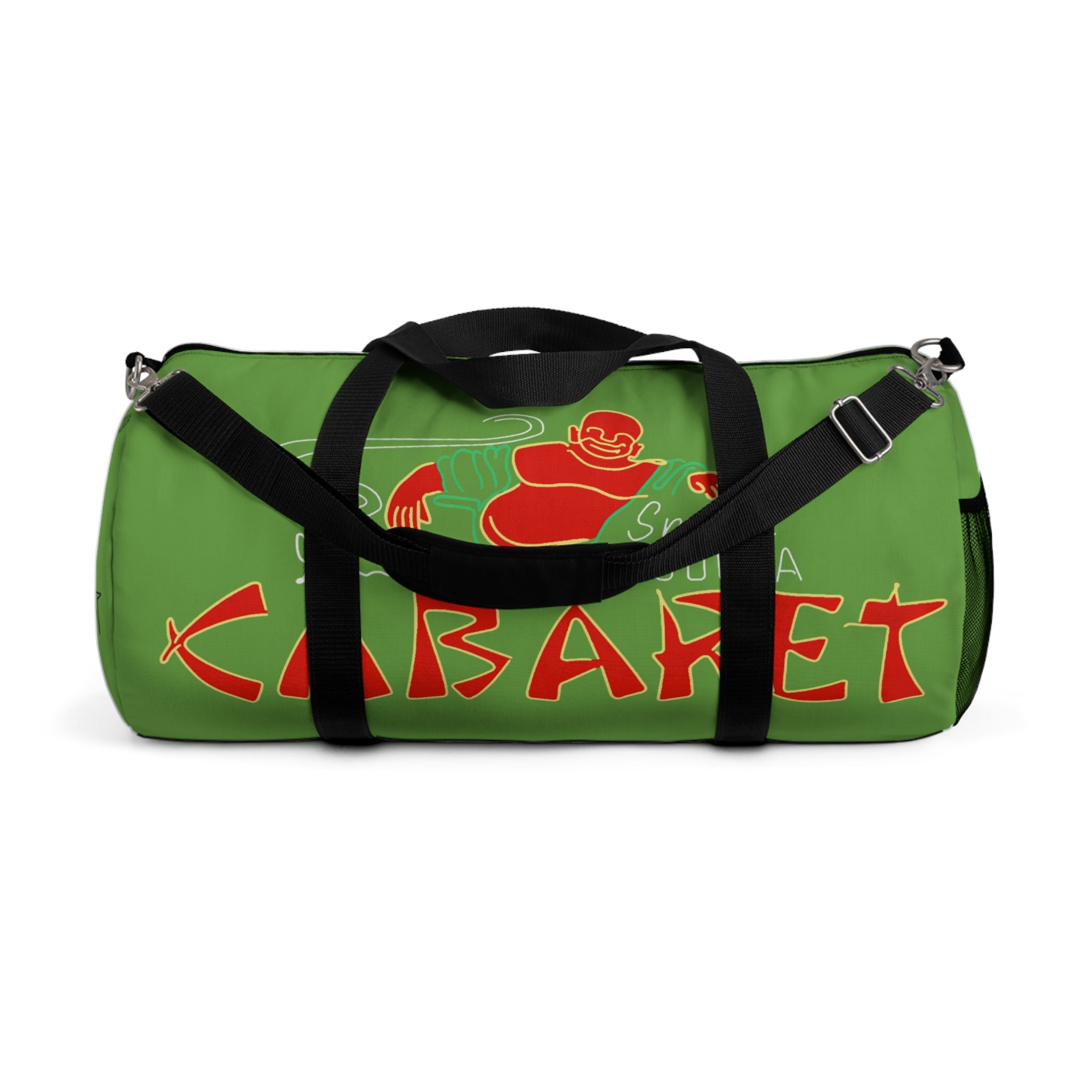 Cabaret Graphic Duffel Bag – Retro Green 'Cabaret' Travel & Gym Bag
