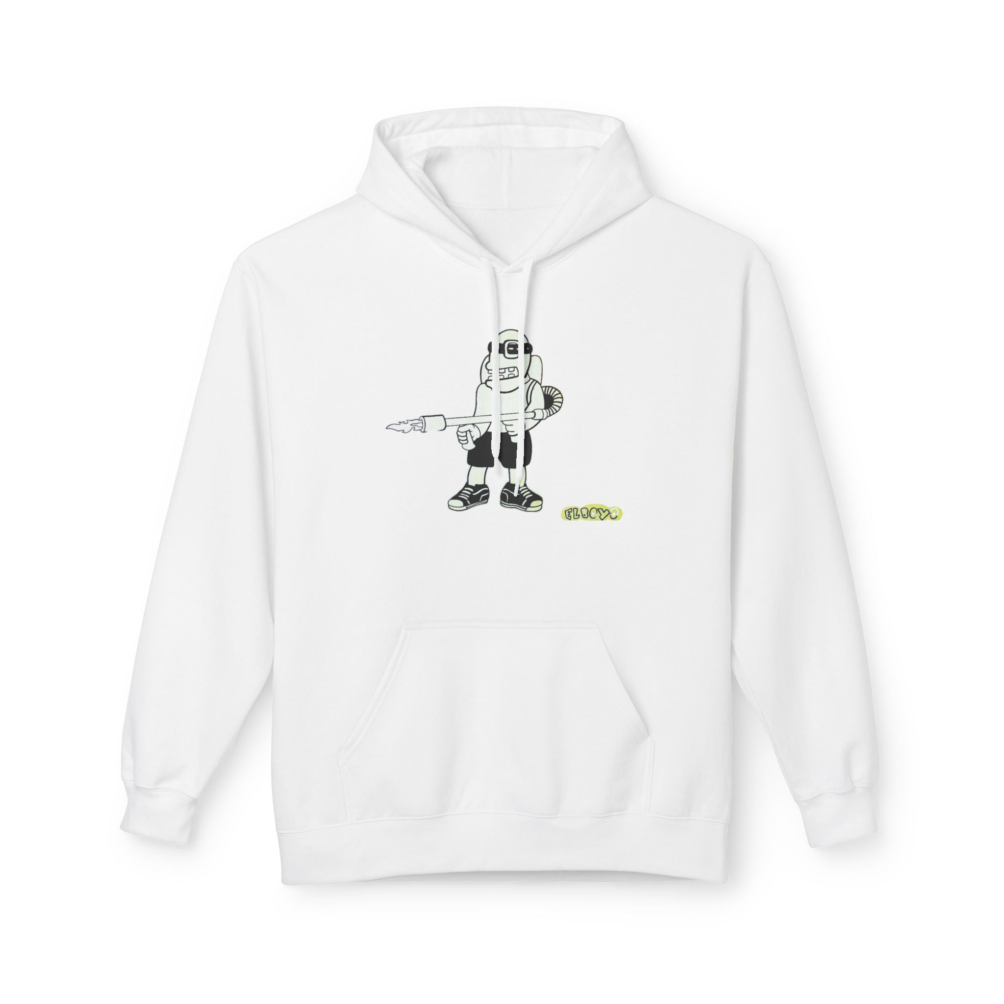 Space Robot Hoodie — Cute Astronaut Character Graphic Pullover