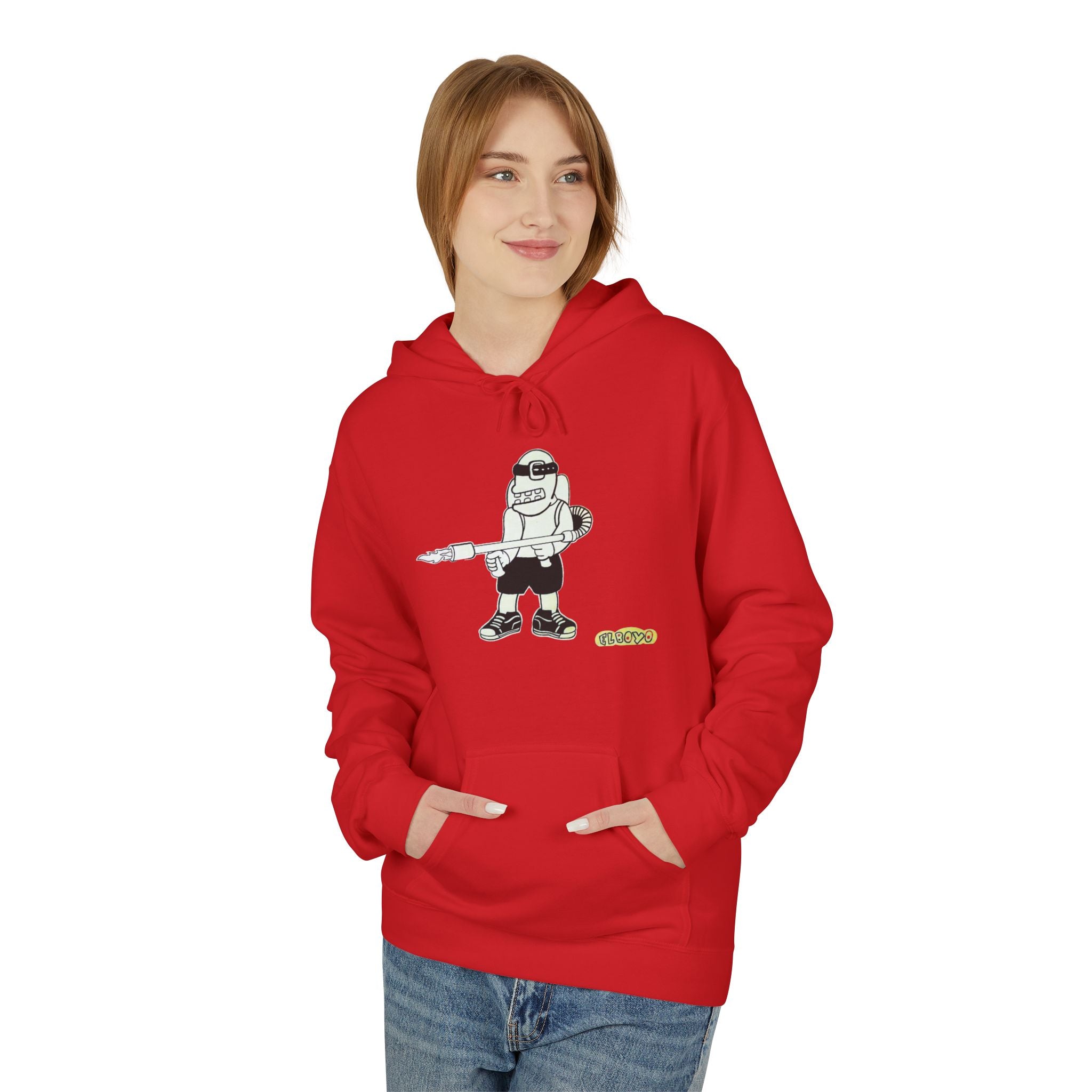 Space Robot Hoodie — Cute Astronaut Character Graphic Pullover