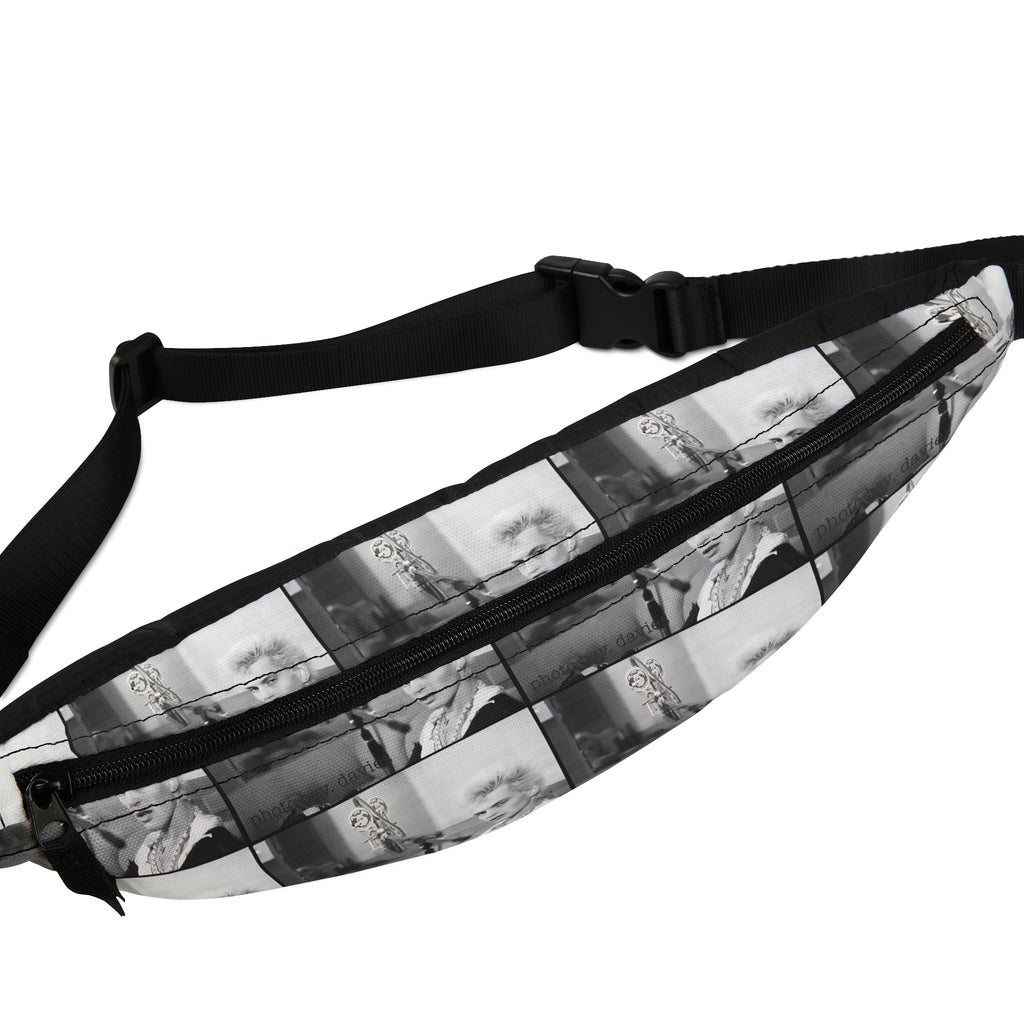 Bev Davies Billy Idol Vintage Photo Fanny Pack — Retro Film Strip Waist Bag