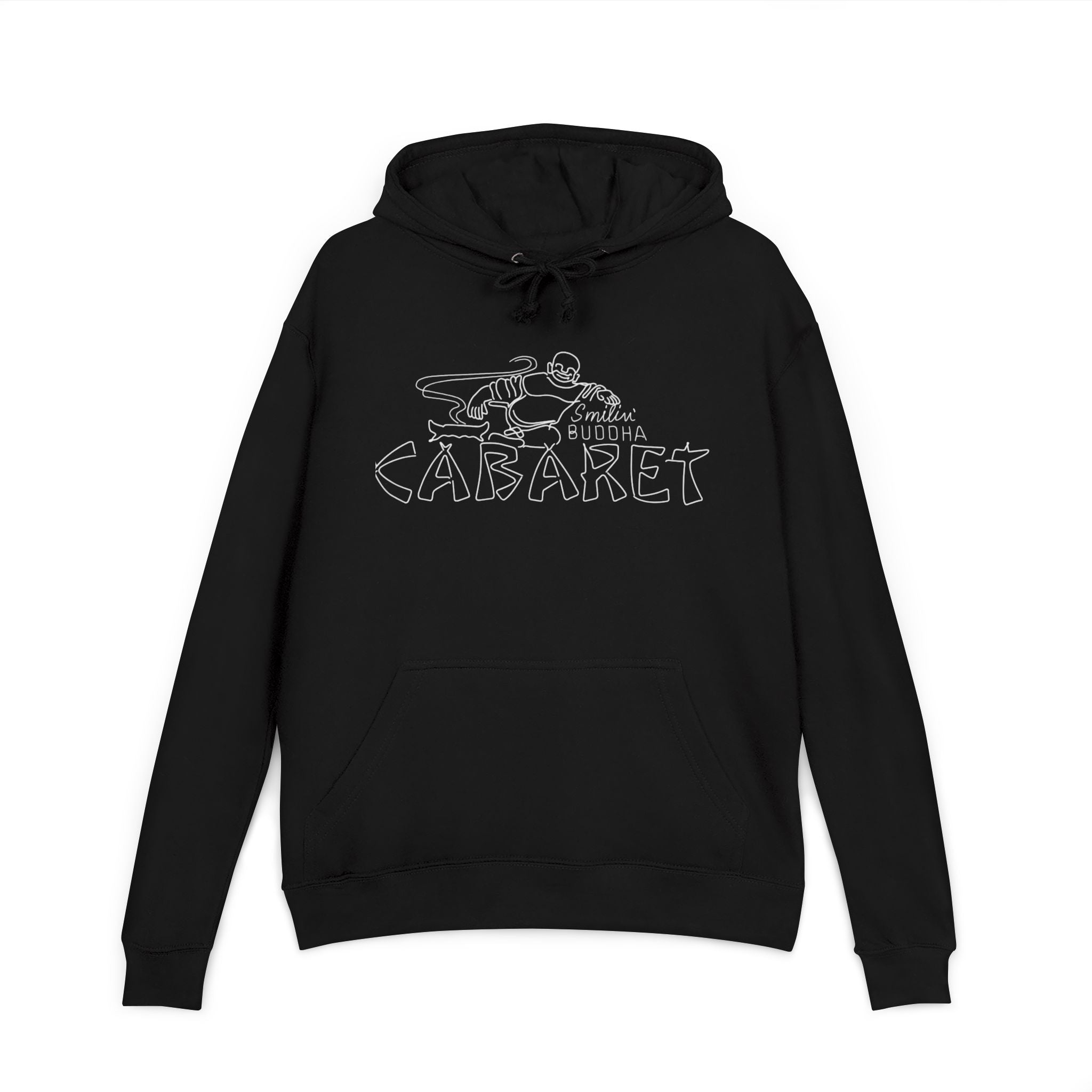 Cabaret Hoodie — London Buddha Neon-Style Graphic Pullover