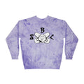 Marble Tie-Dye Crewneck Sweatshirt with Smiling Bee Logo