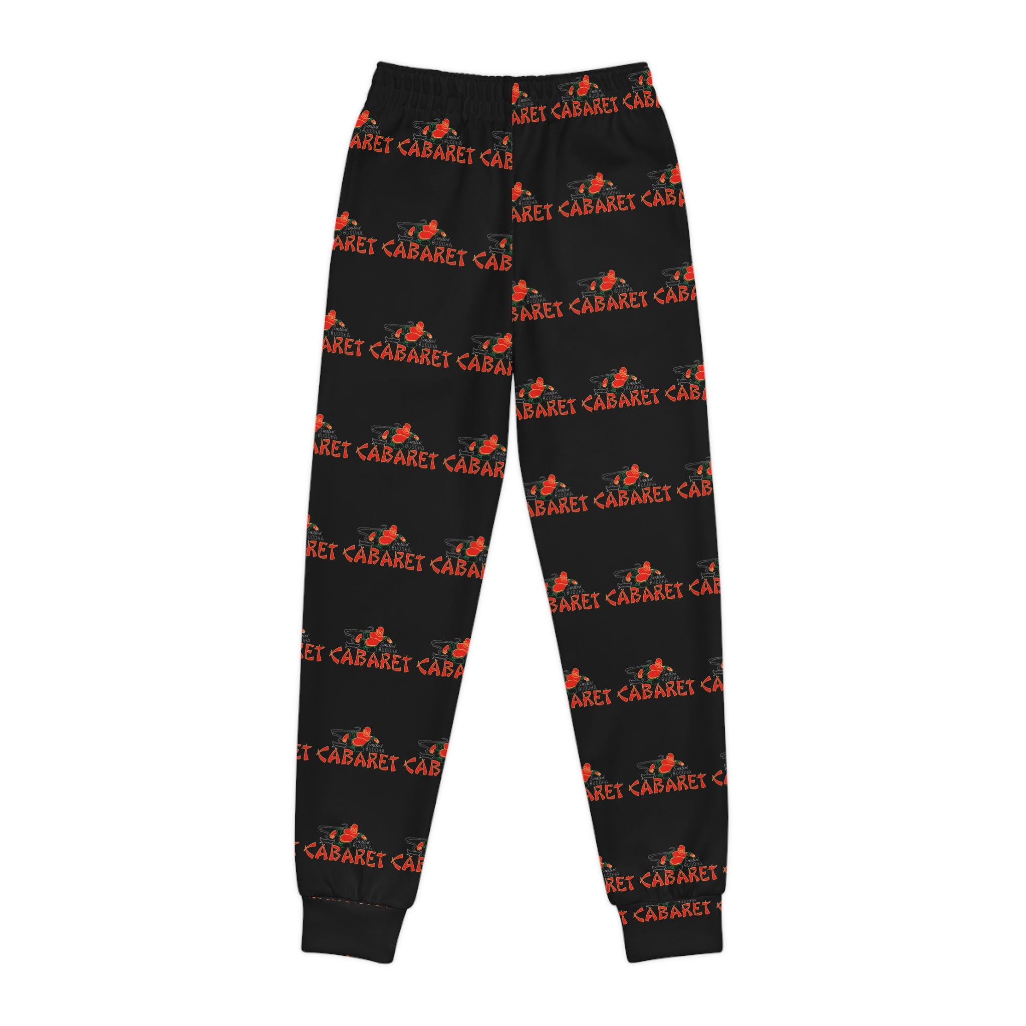 Youth Joggers — Black & Red 'Cabaret' All-Over Print Kids Sweatpants