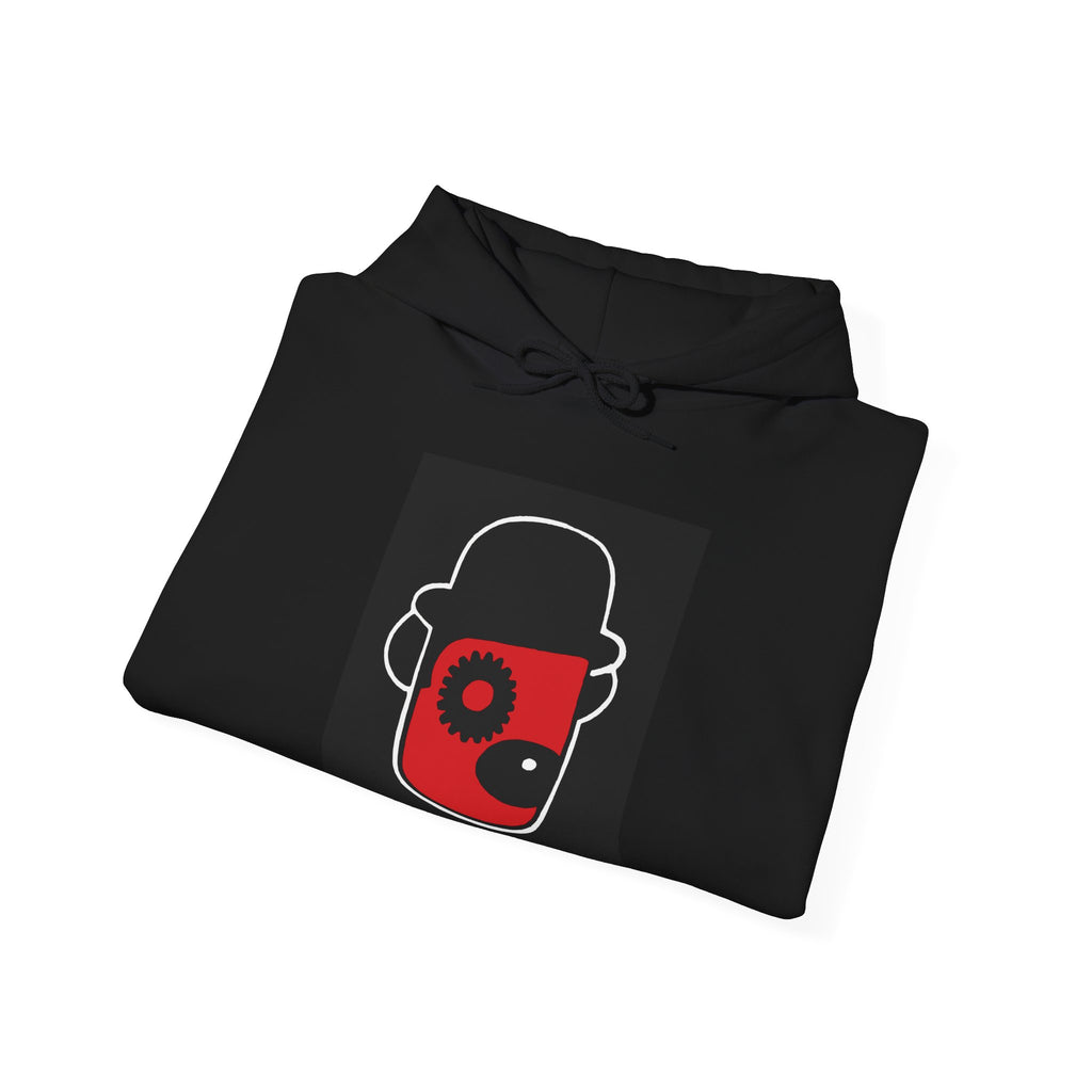 Clockwork Charlie Hoodie — Retro Minimalist Alex Clockwork Design