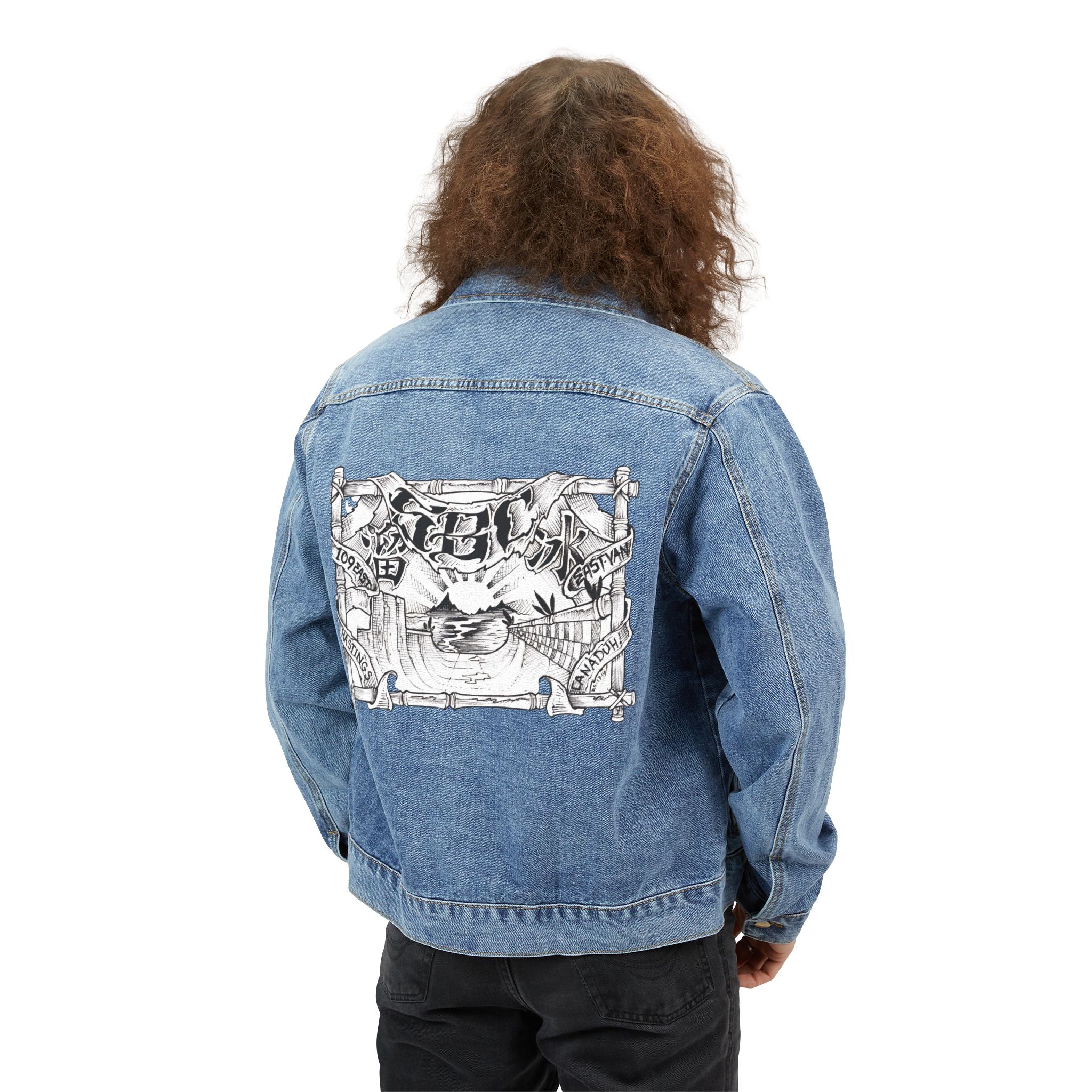 Denim Jacket — Vintage Samurai Ink Back Patch