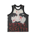 Helter Skelter Graphic Basketball Jersey — Distressed Horror Skull Design (Back 666)