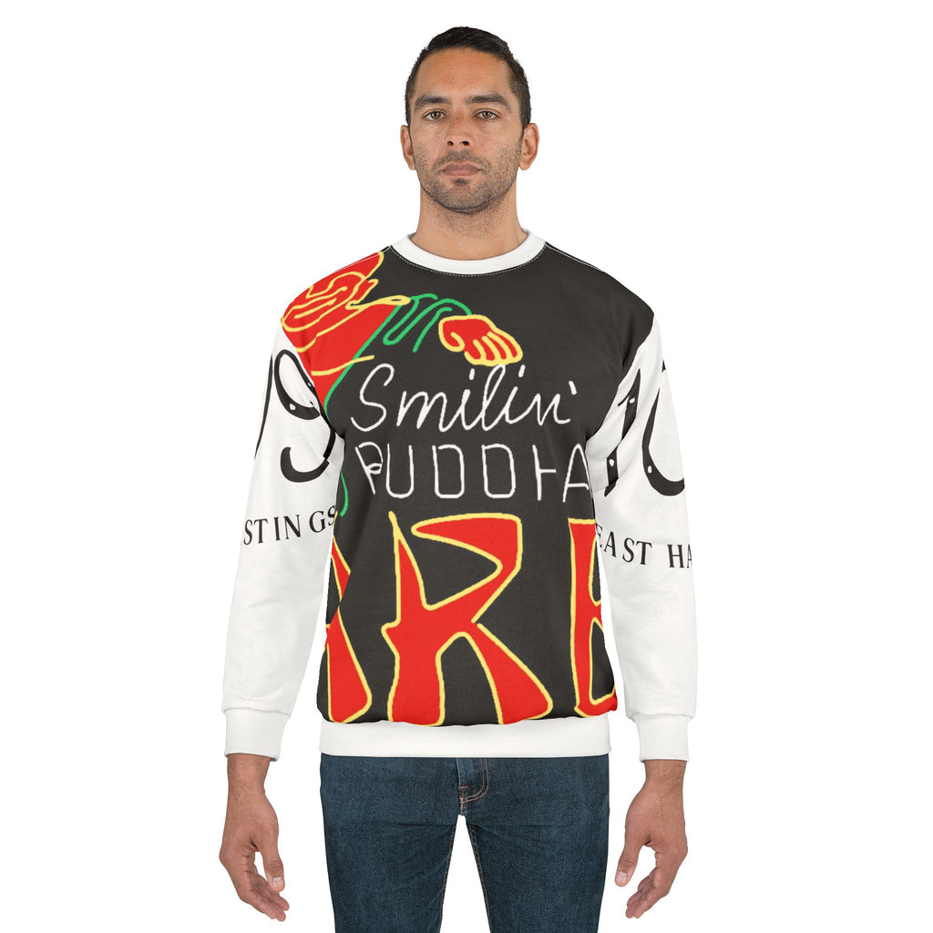 Smilin' Buddha Neon Sign Sweatshirt