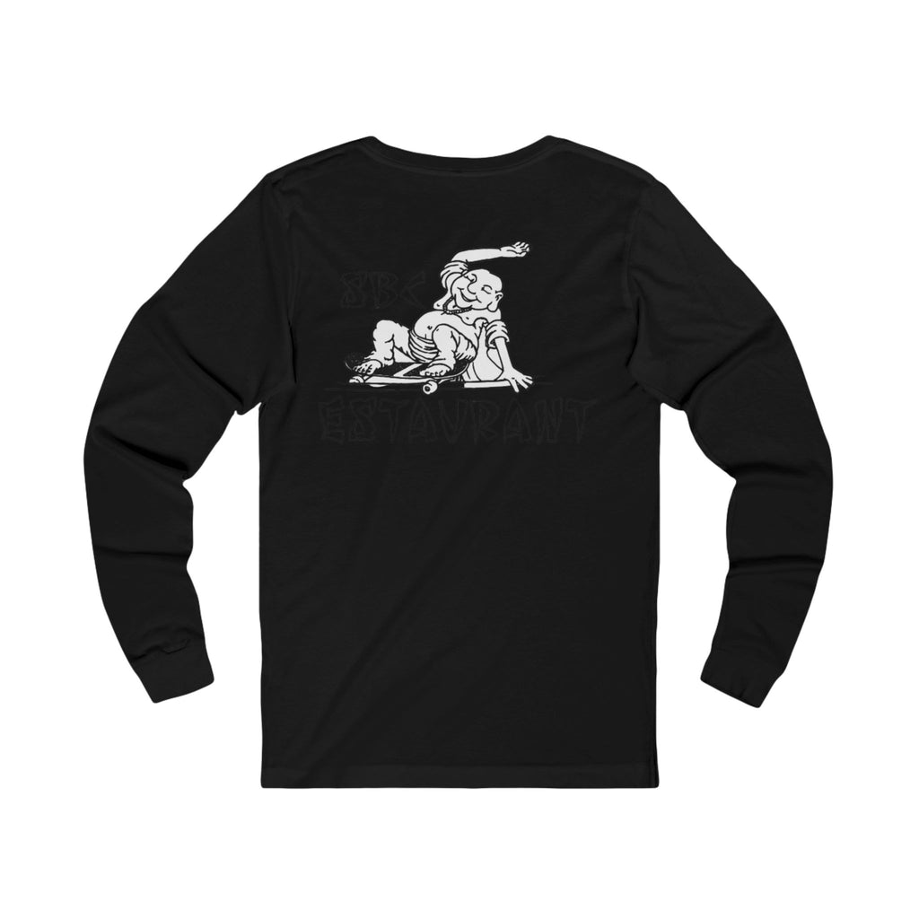 Cabaret Graphic Long Sleeve Tee — Vintage Drummer & Pinup Back Print