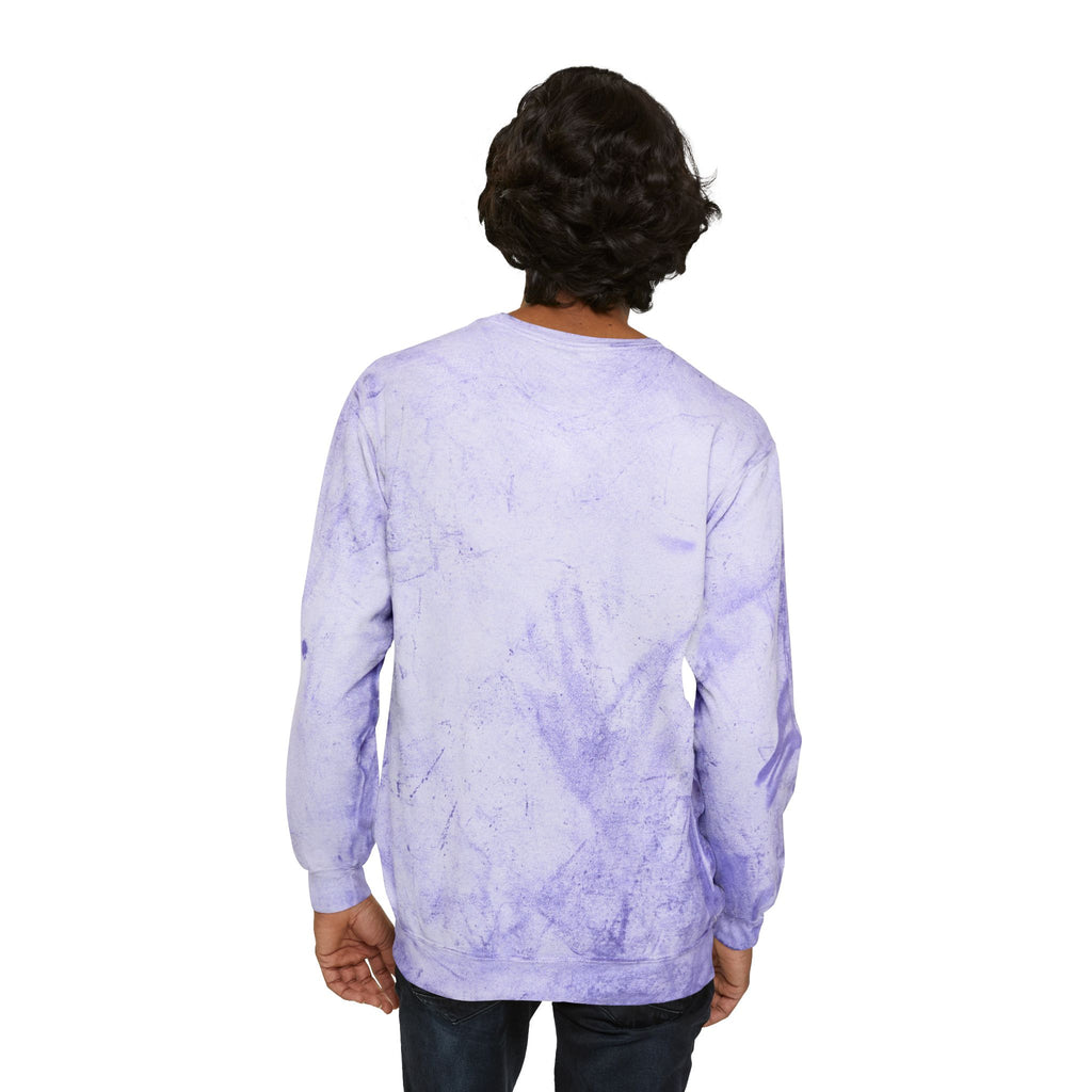 Marble Tie-Dye Crewneck Sweatshirt with Smiling Bee Logo