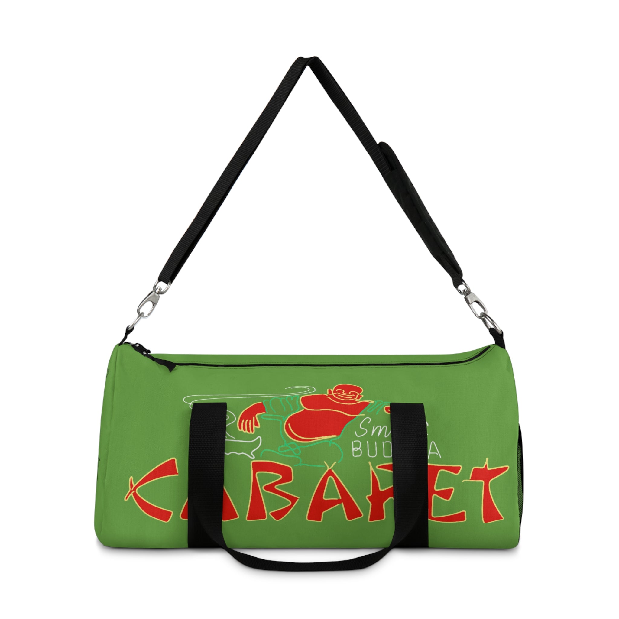 Cabaret Graphic Duffel Bag – Retro Green 'Cabaret' Travel & Gym Bag
