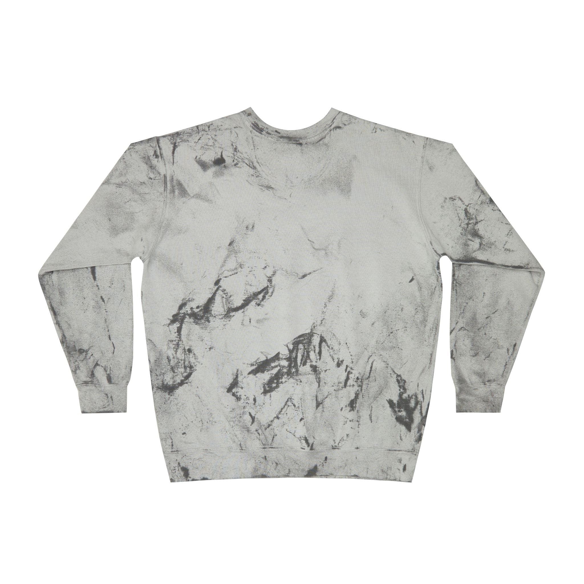 Marble Tie-Dye Crewneck Sweatshirt with Smiling Bee Logo