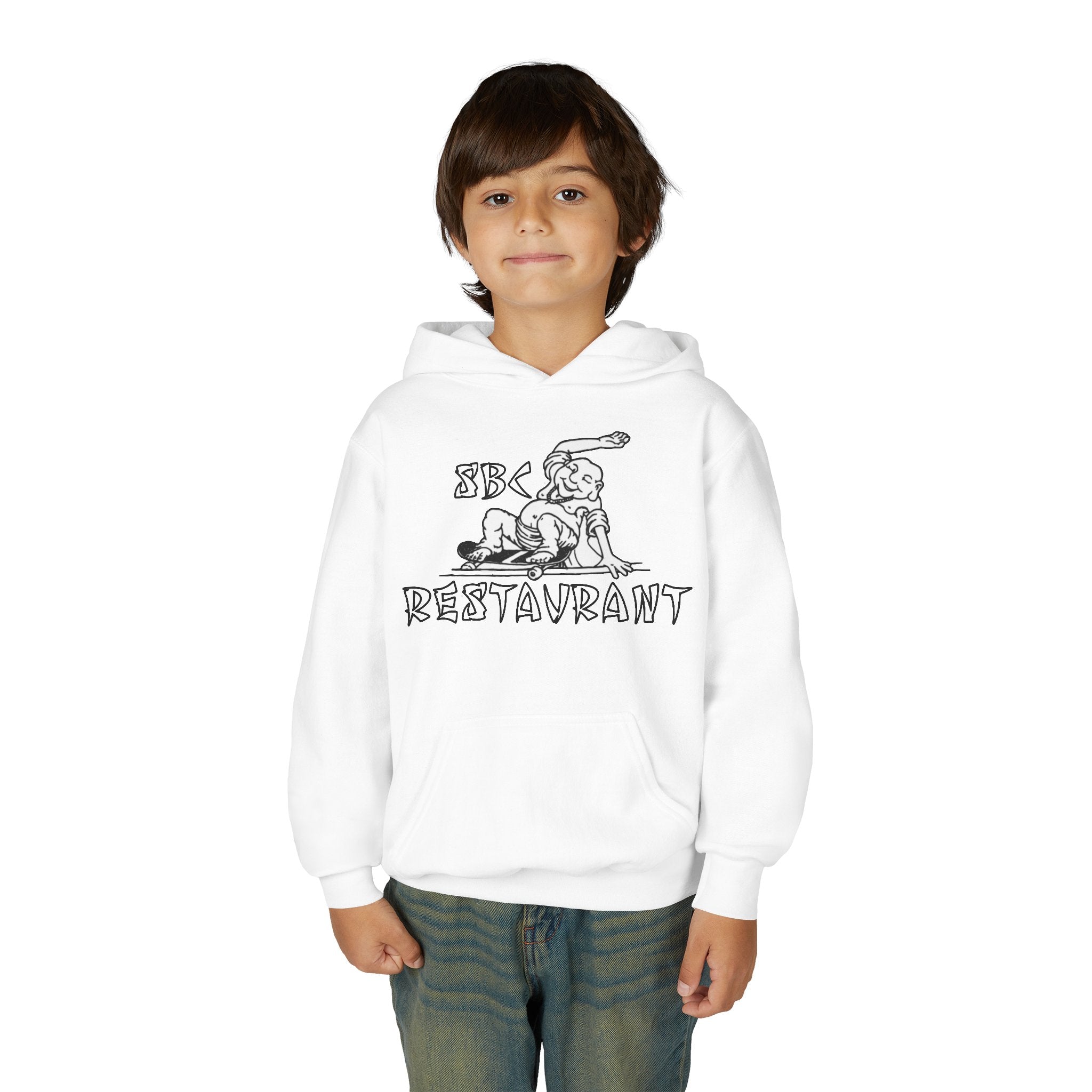 Youth Hoodie – SBC Restaurant Graphic Hoodie with '109 Last Hastings' Back Print