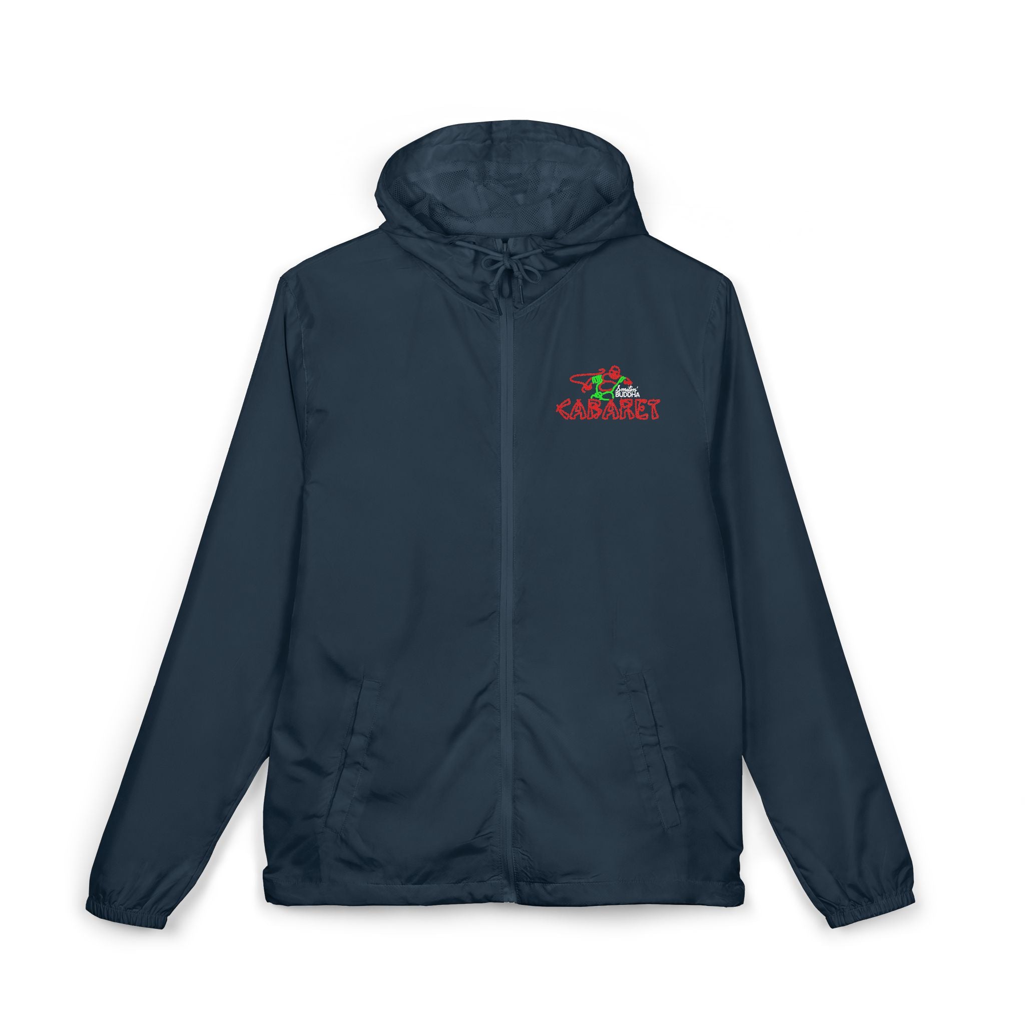 Cabaret Windbreaker Jacket — Colorful Retro Broadway Graphic
