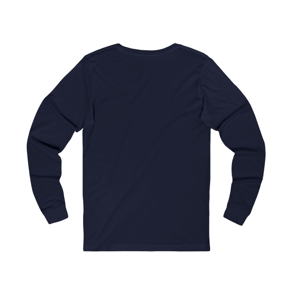 Long Sleeve Tee - Cute Dino Surf Graphic (Palm Trees, 'Surf' Design)