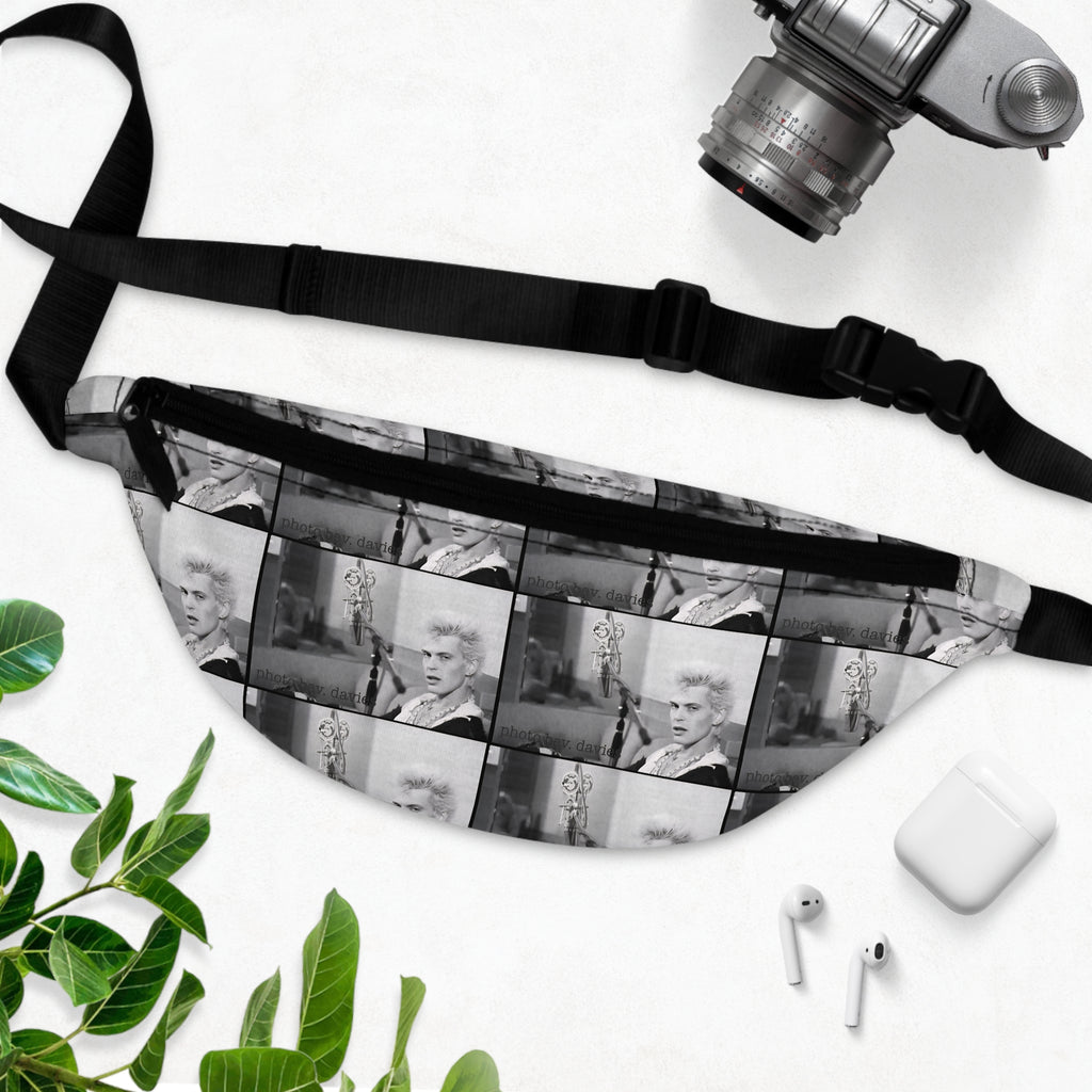 Bev Davies Billy Idol Vintage Photo Fanny Pack — Retro Film Strip Waist Bag