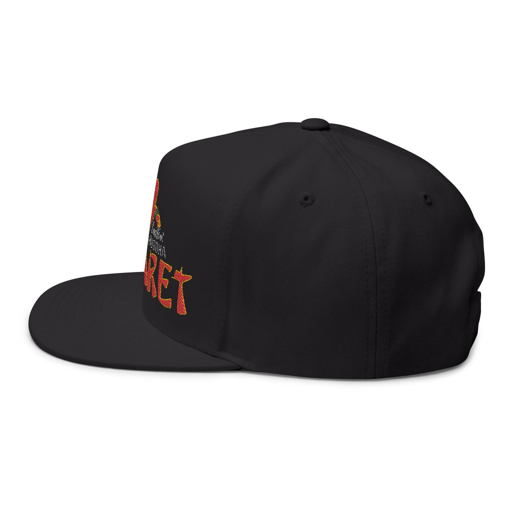 Kabaret Embroidered Flat Bill Cap – Buddha Lounge Streetwear Snapback