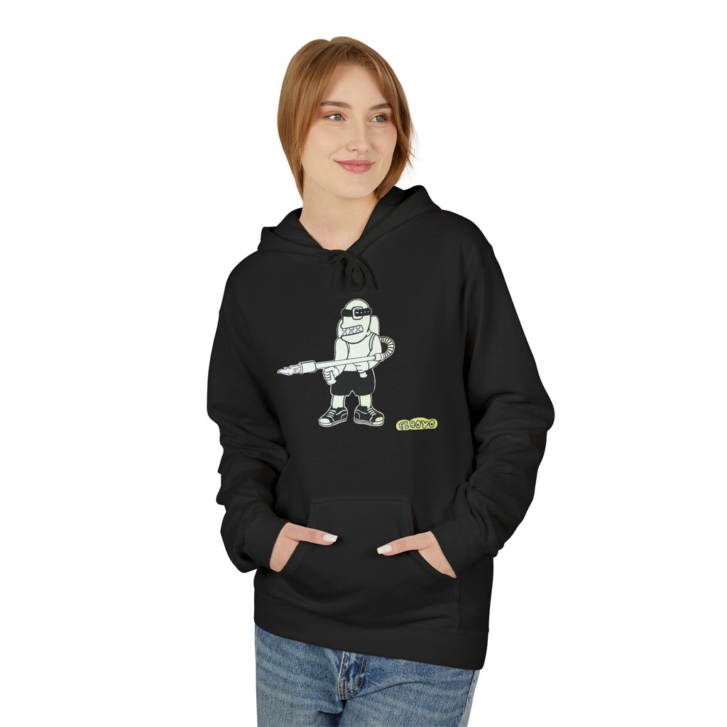 Space Robot Hoodie — Cute Astronaut Character Graphic Pullover