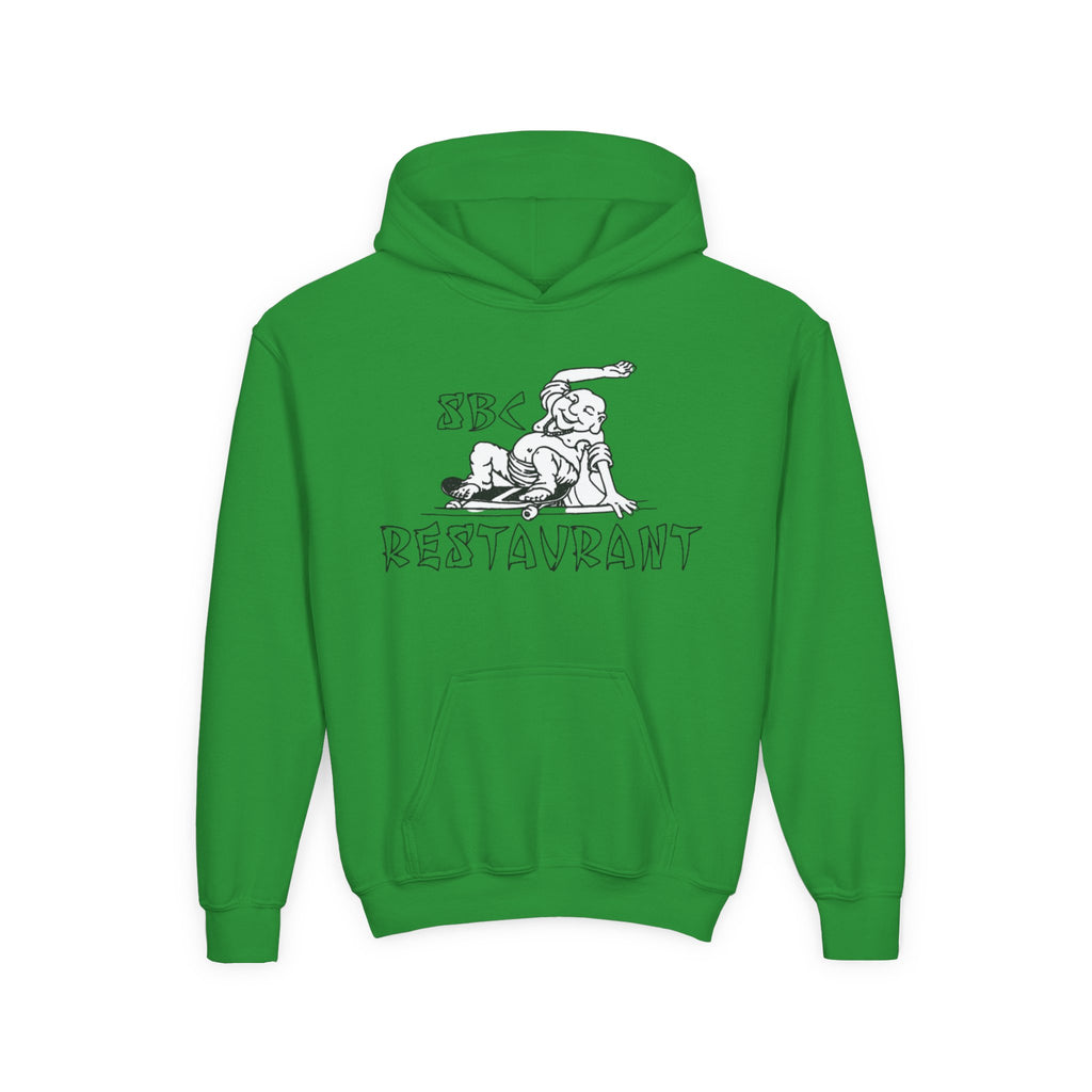 Youth Hoodie – SBC Restaurant Graphic Hoodie with '109 Last Hastings' Back Print